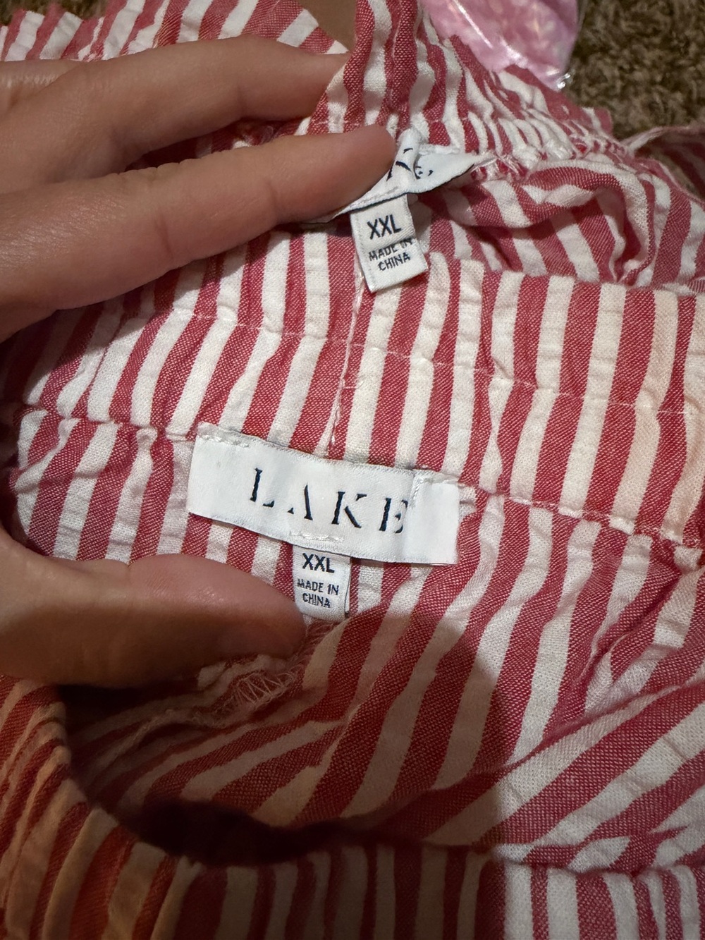 LAKE Alice Shorts Set in Pink Seersucker - Picture 3 of 8